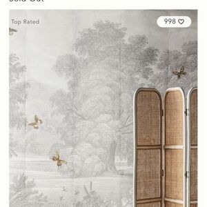 Anthropologie Land Of Milk And Honey Gray and Tan Wallpaper